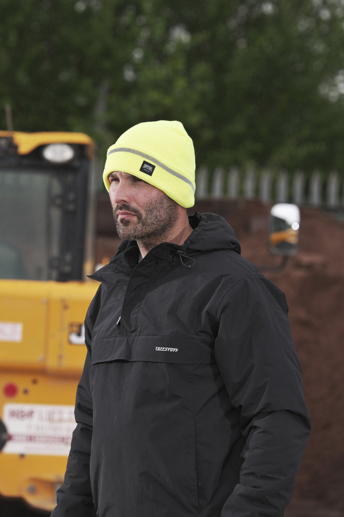 Tuffstuff 412 Reflective Thinsulate Beanie in Yellow, image 3