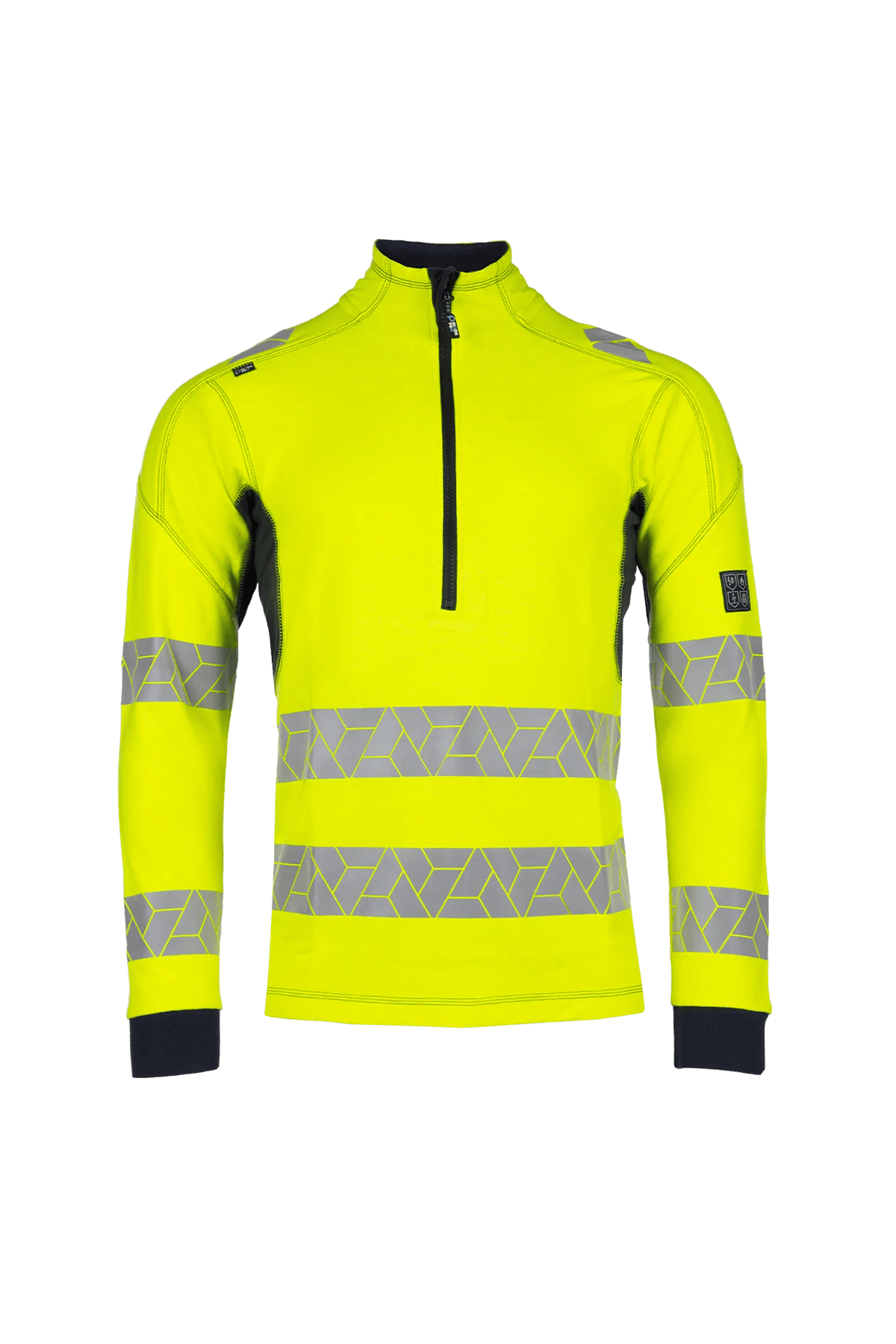 Sioen PRO Nilsan in High-vis yellow/Navy blue, front view