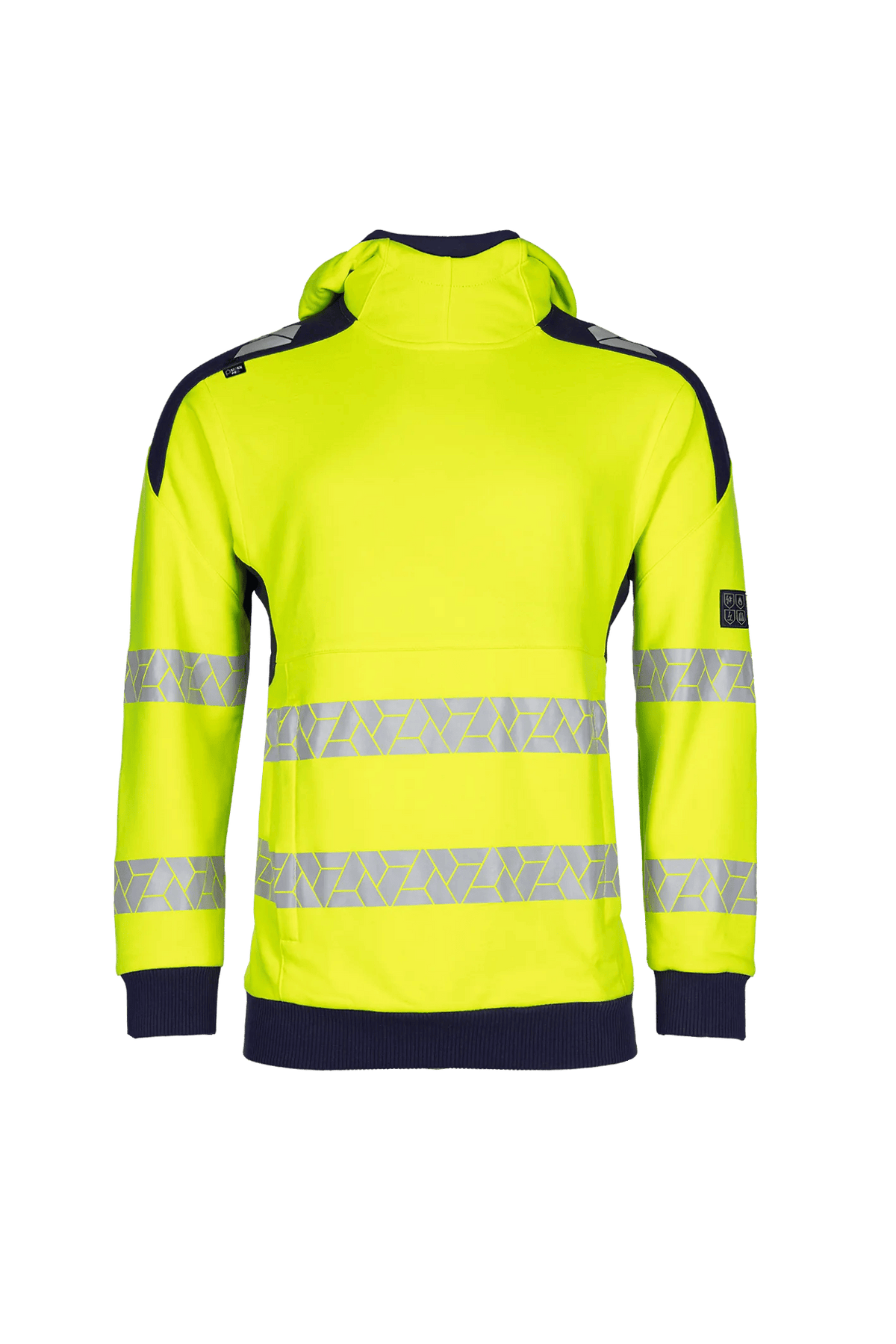 Sioen PRO Klimker in High-vis yellow/Navy blue, front view