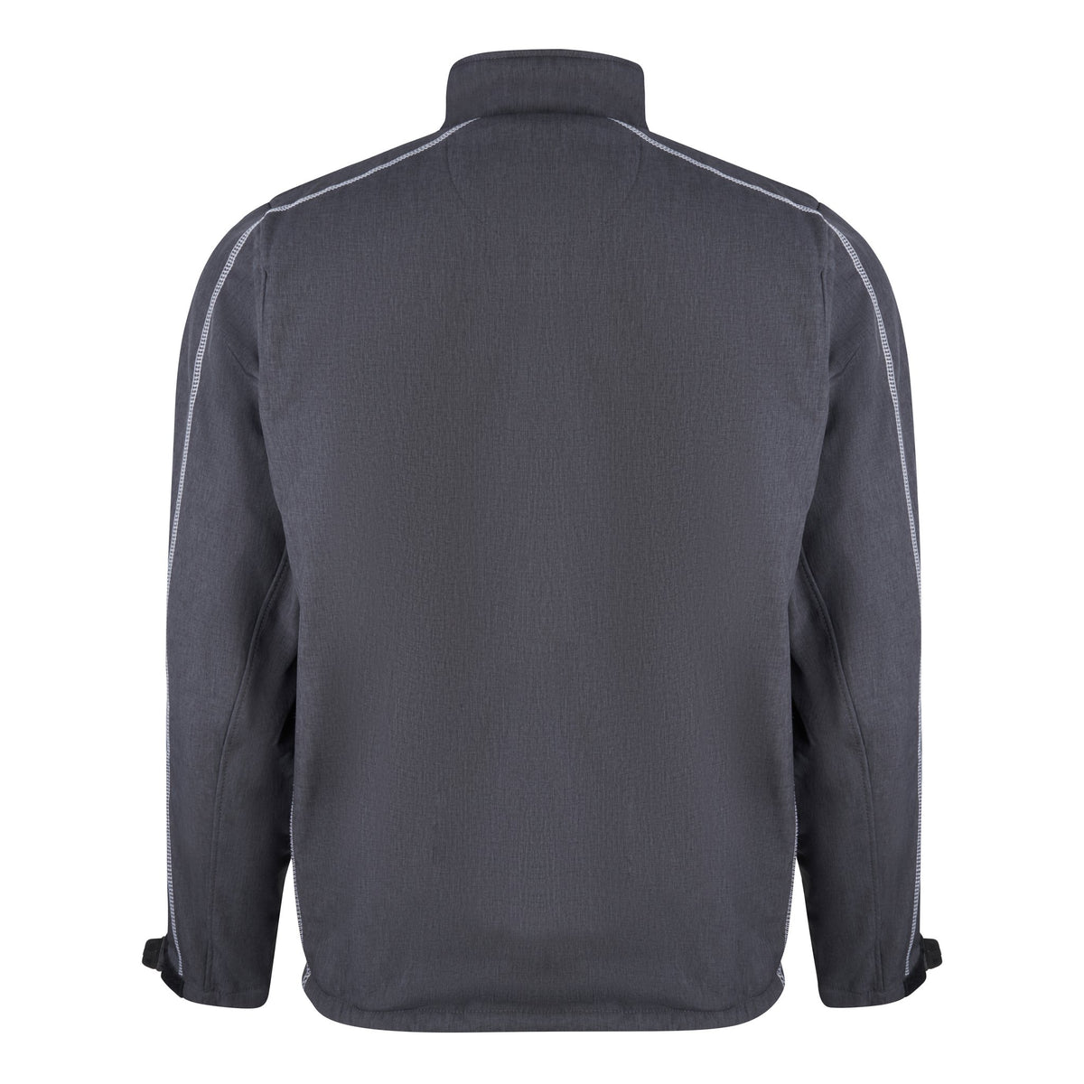 ØRN Crane Fur-Lined Softshell – Charcoal Melange - Black – back