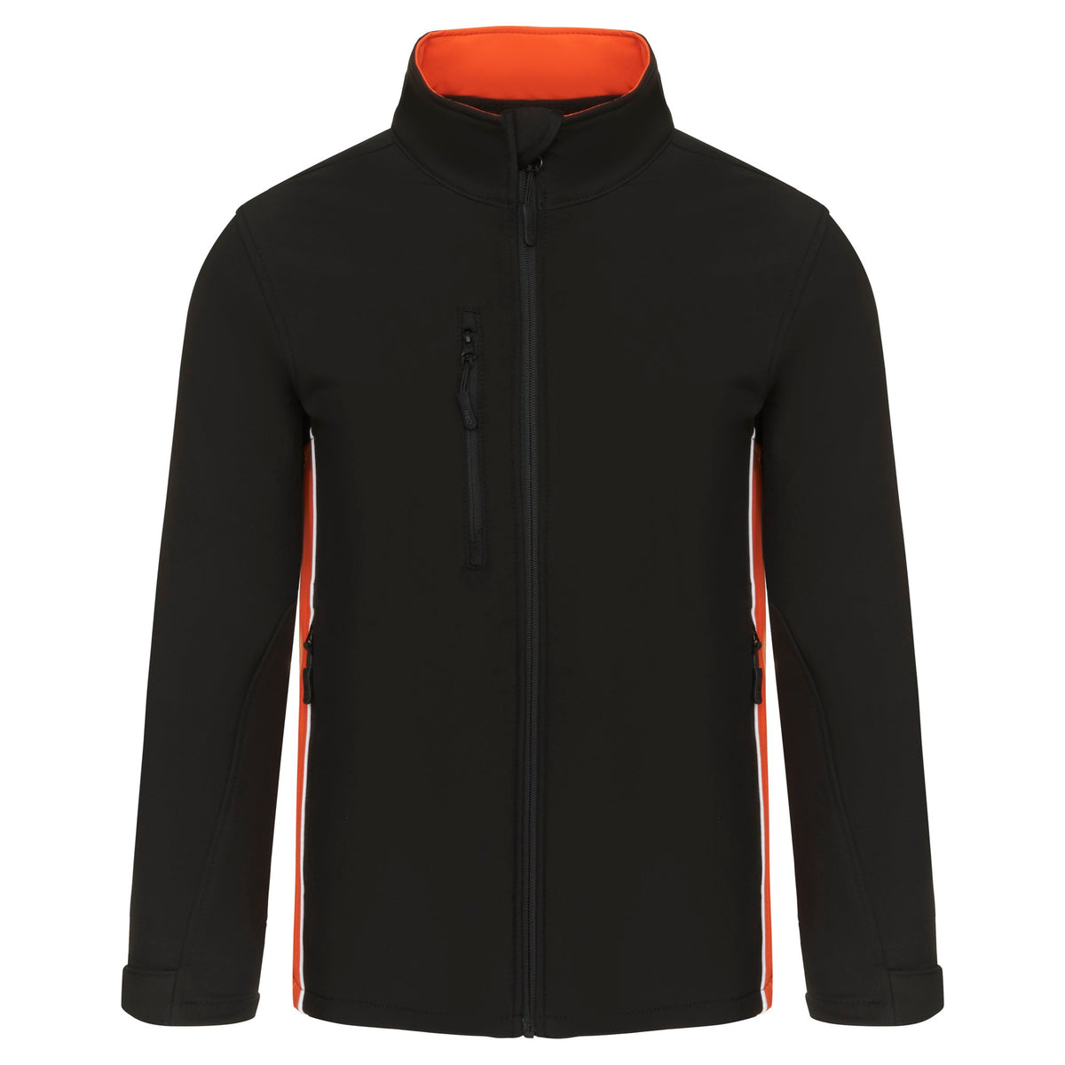 ØRN Silverswift Softshell – Black - Orange – front