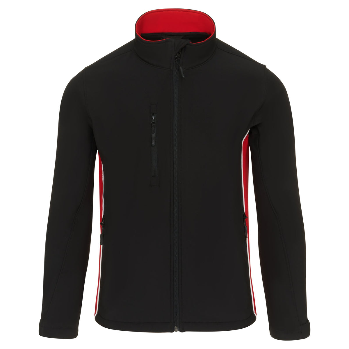 ØRN Silverswift Softshell – Black - Red – front