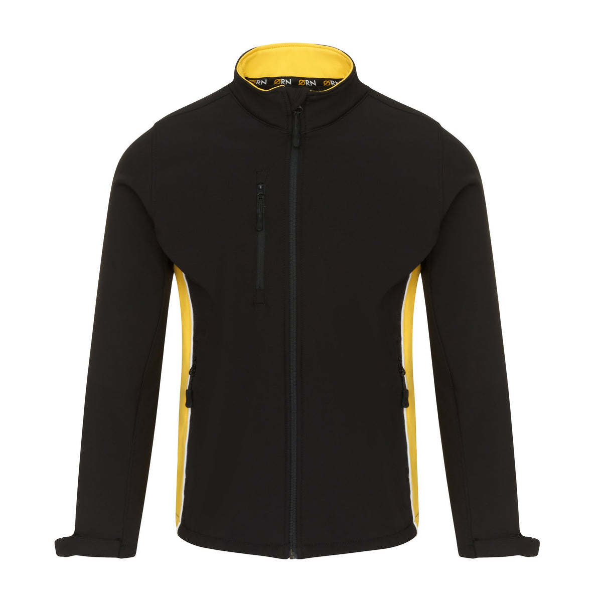 ØRN Silverswift Softshell – Black - Yellow – front