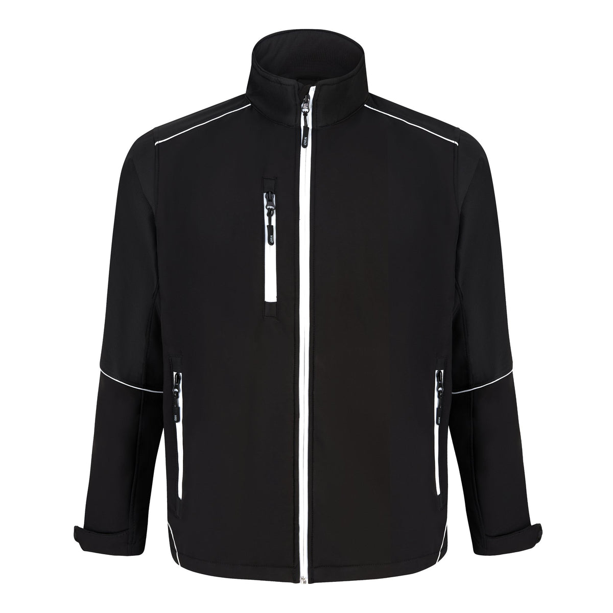 ØRN Fireback Softshell – Black - Black – front