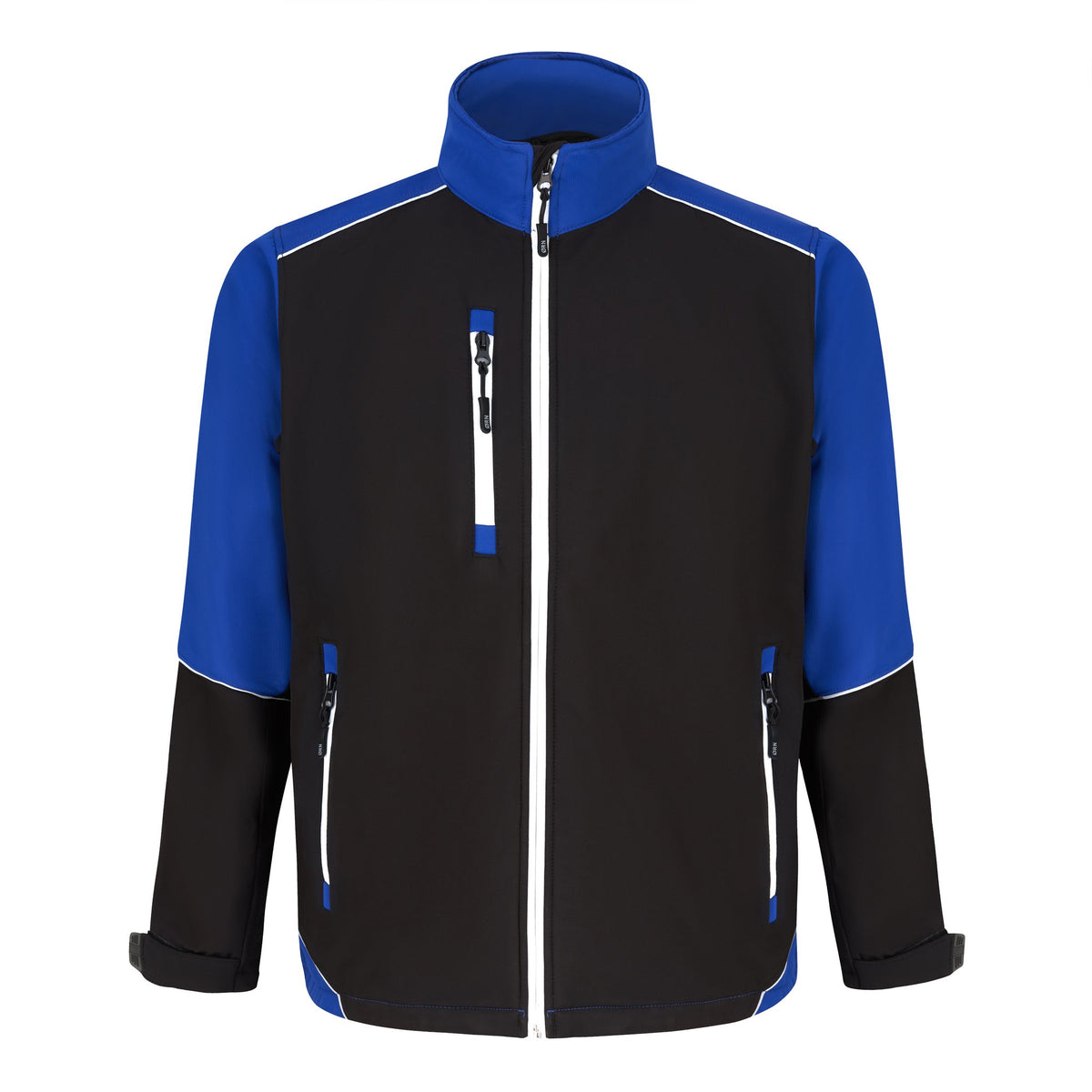 ØRN Fireback Softshell – Black - Royal – front