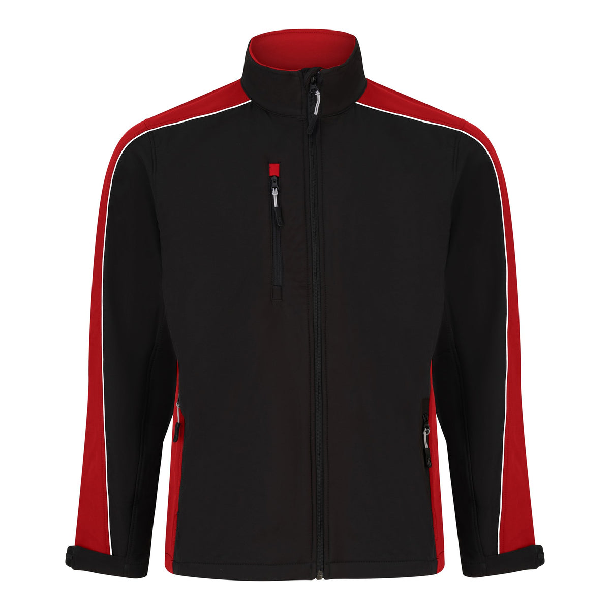 ØRN Avocet Softshell – Black - Red – front