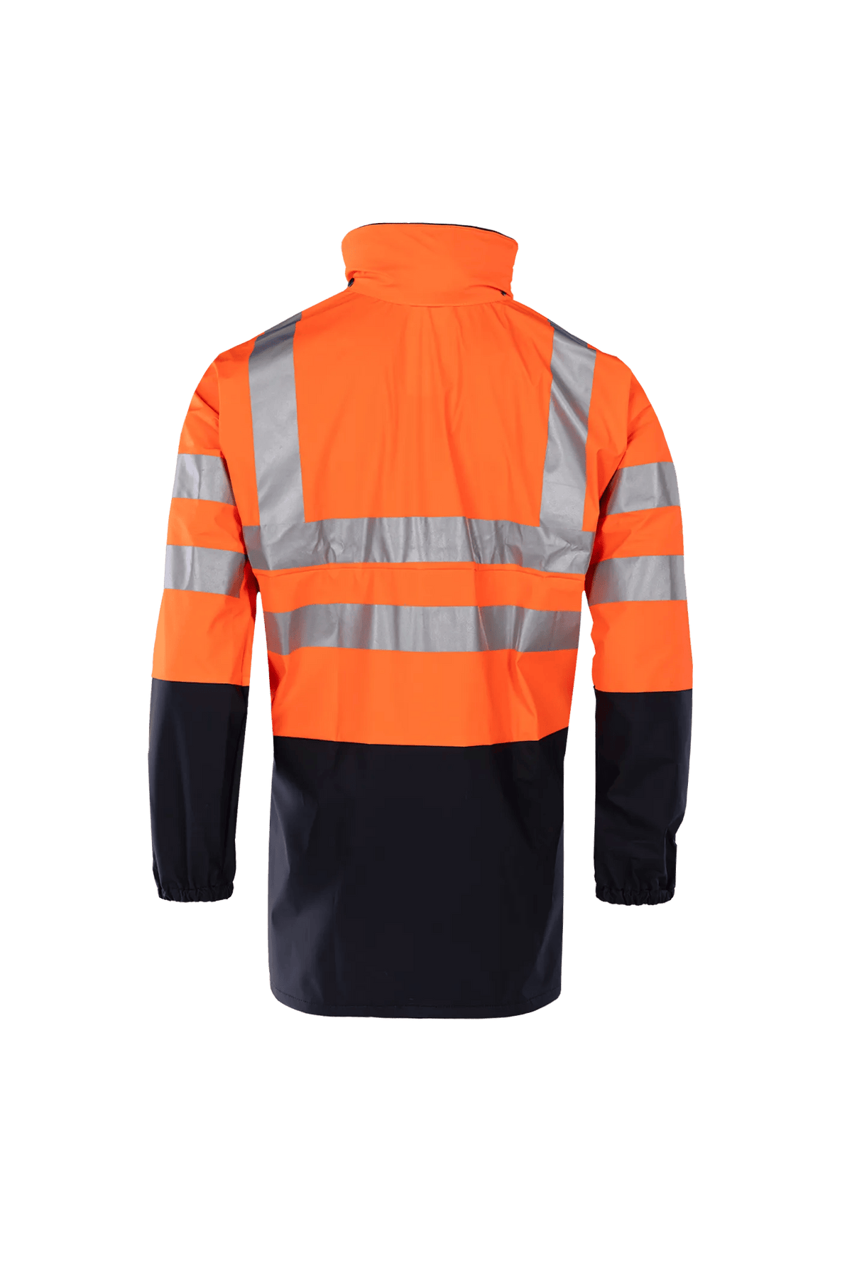 Sioen Carmaux in High-vis orange/Navy blue, back view