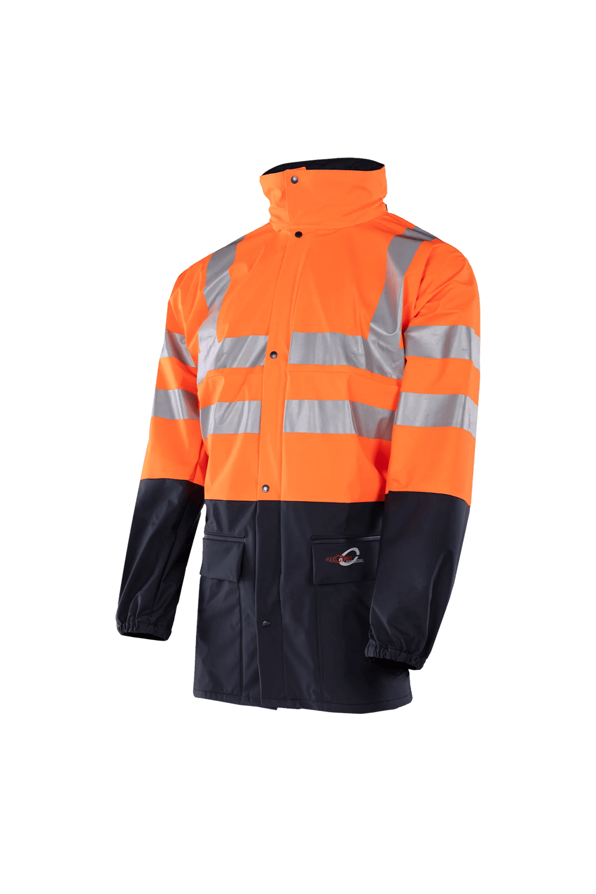 Sioen Carmaux in High-vis orange/Navy blue, side view