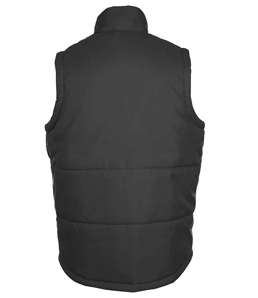 SOL'S Unisex Warm Bodywarmer in Charcoal, back view