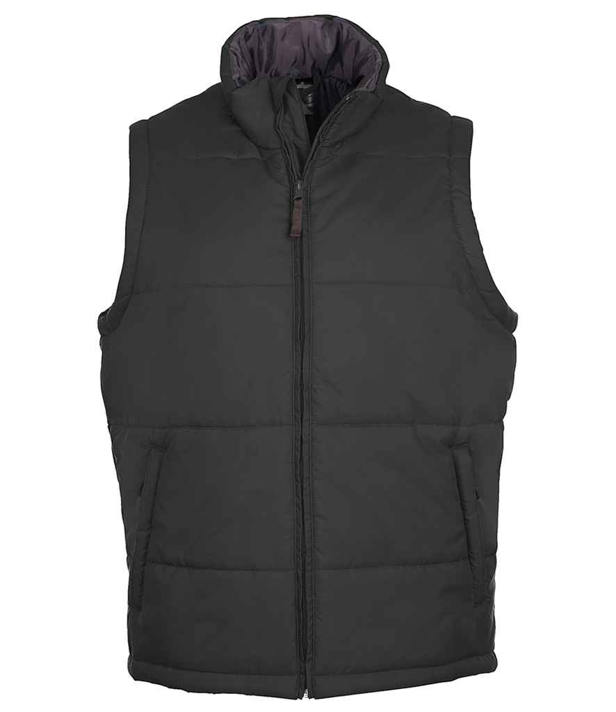 SOL'S Unisex Warm Bodywarmer in Charcoal, front view
