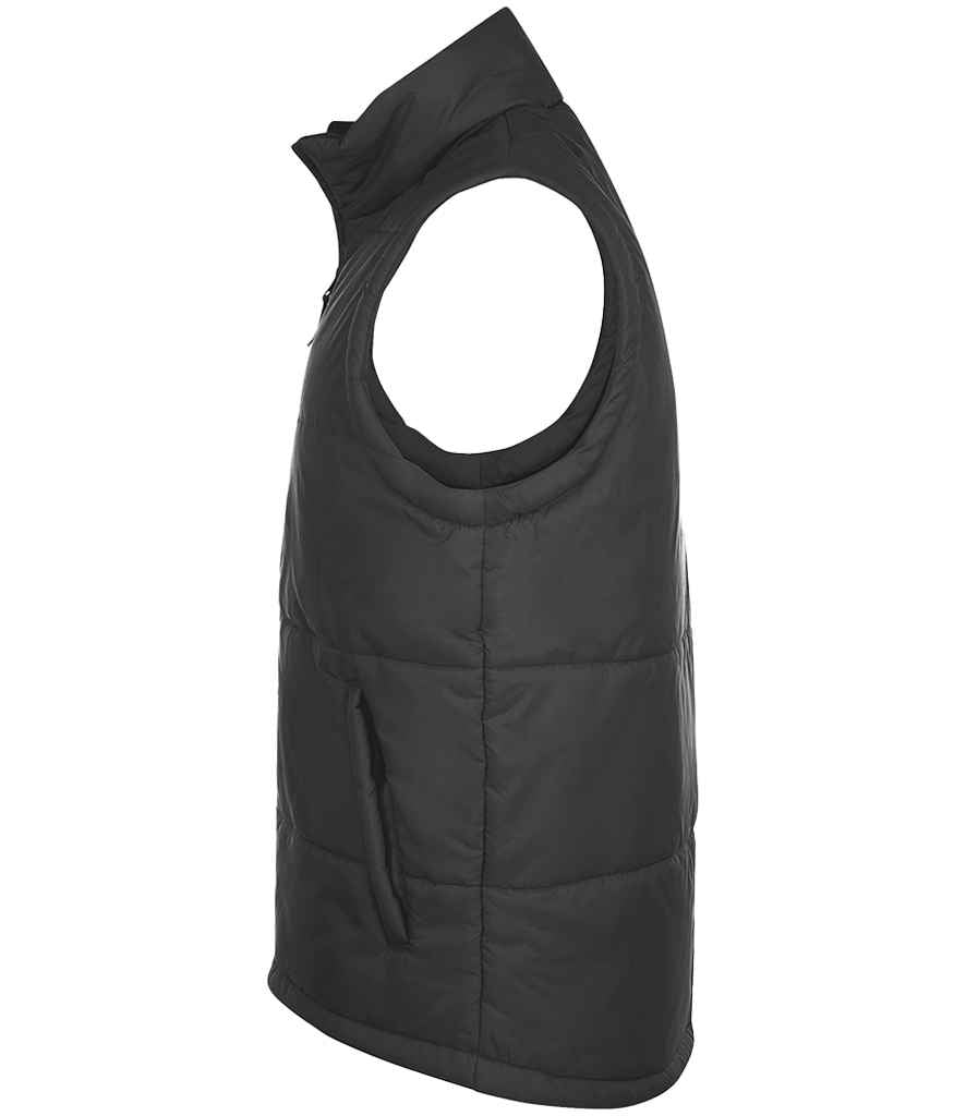 SOL'S Unisex Warm Bodywarmer in Charcoal, side view