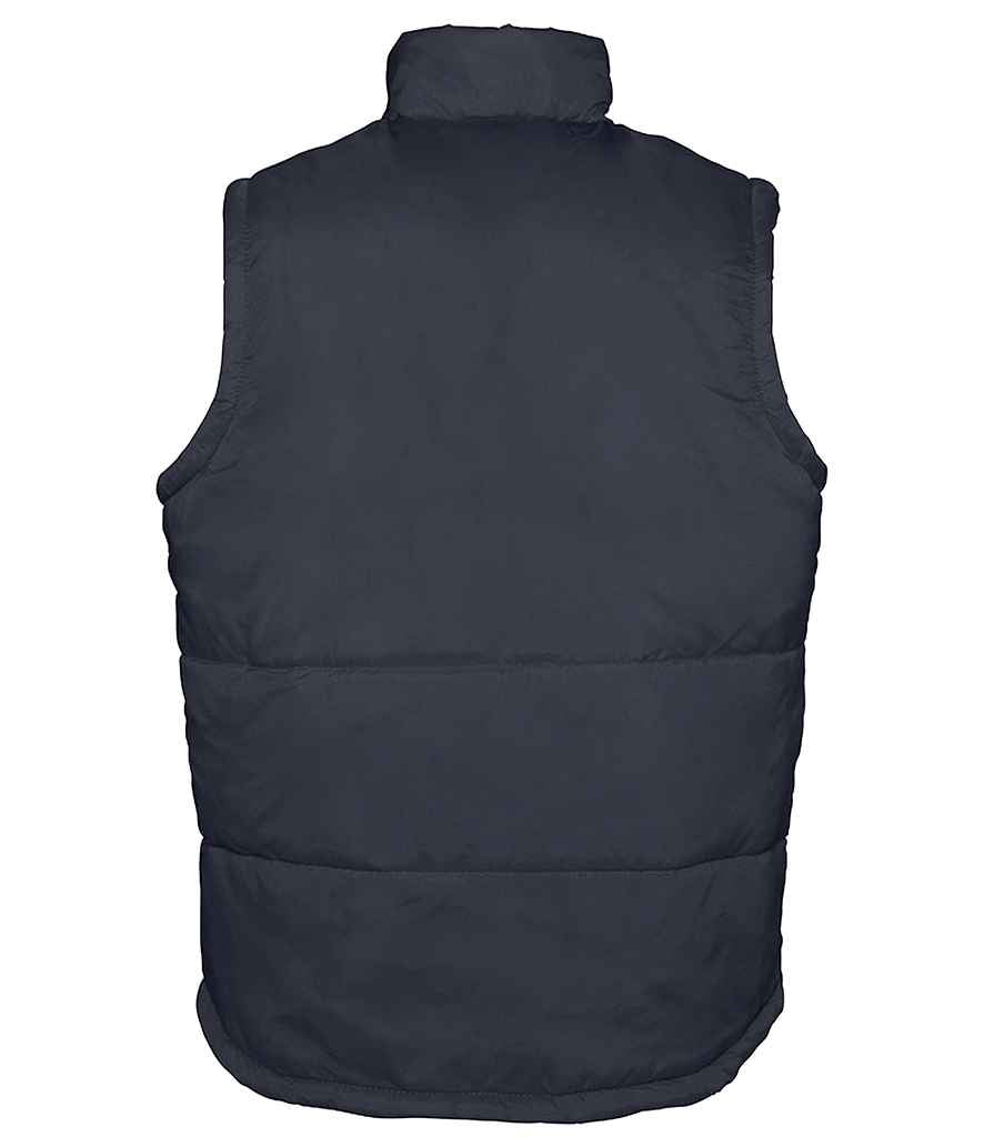 SOL'S Unisex Warm Bodywarmer in Navy, back view