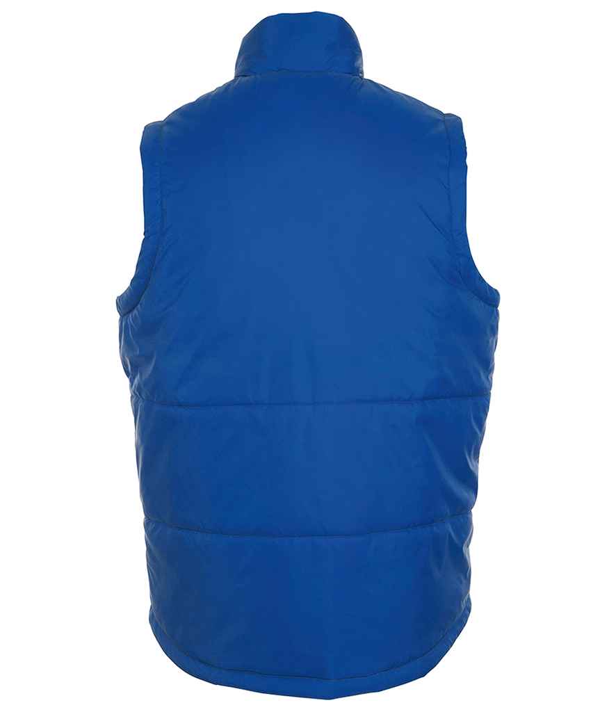 SOL'S Unisex Warm Bodywarmer in Royal Blue, back view