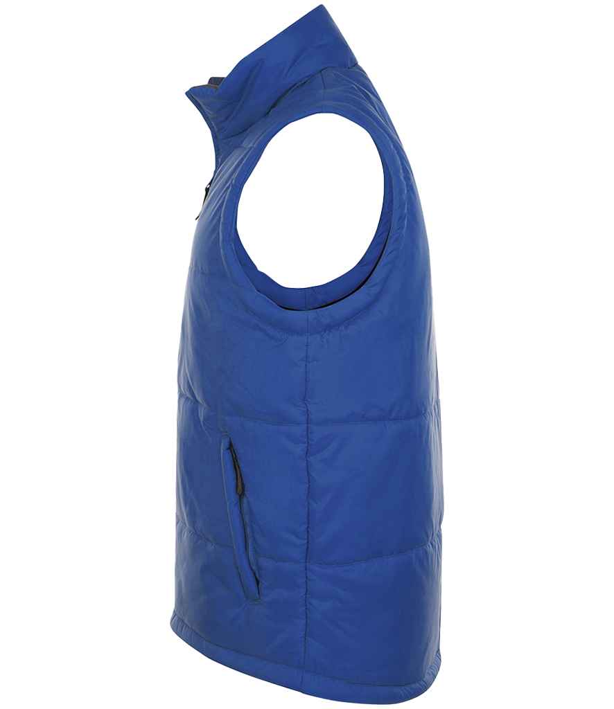SOL'S Unisex Warm Bodywarmer in Royal Blue, side view
