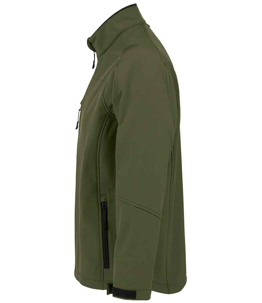 SOL'S Relax Soft Shell Jacket in Army, side view