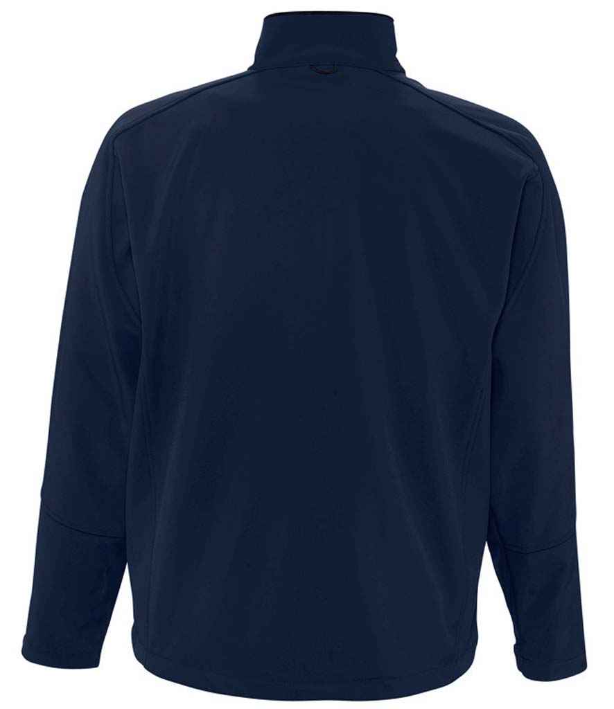 SOL'S Relax Soft Shell Jacket in Abyss Blue, back view