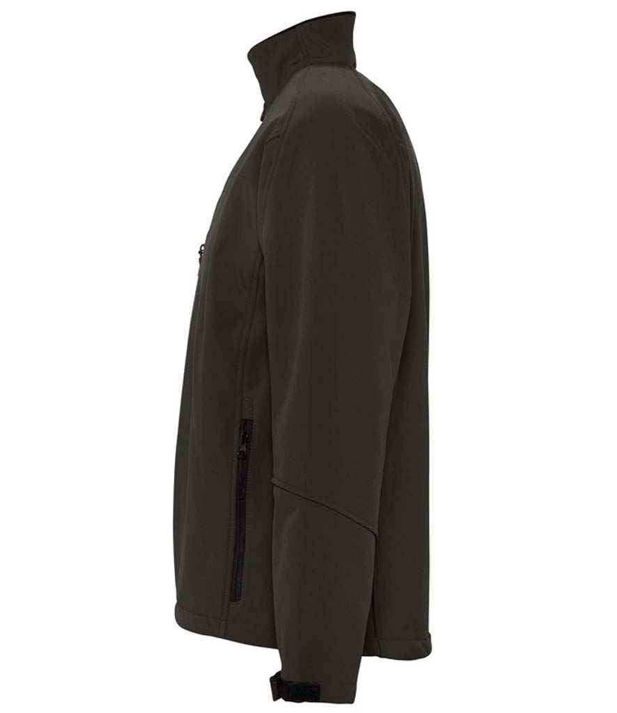 SOL'S Relax Soft Shell Jacket in Black, side view