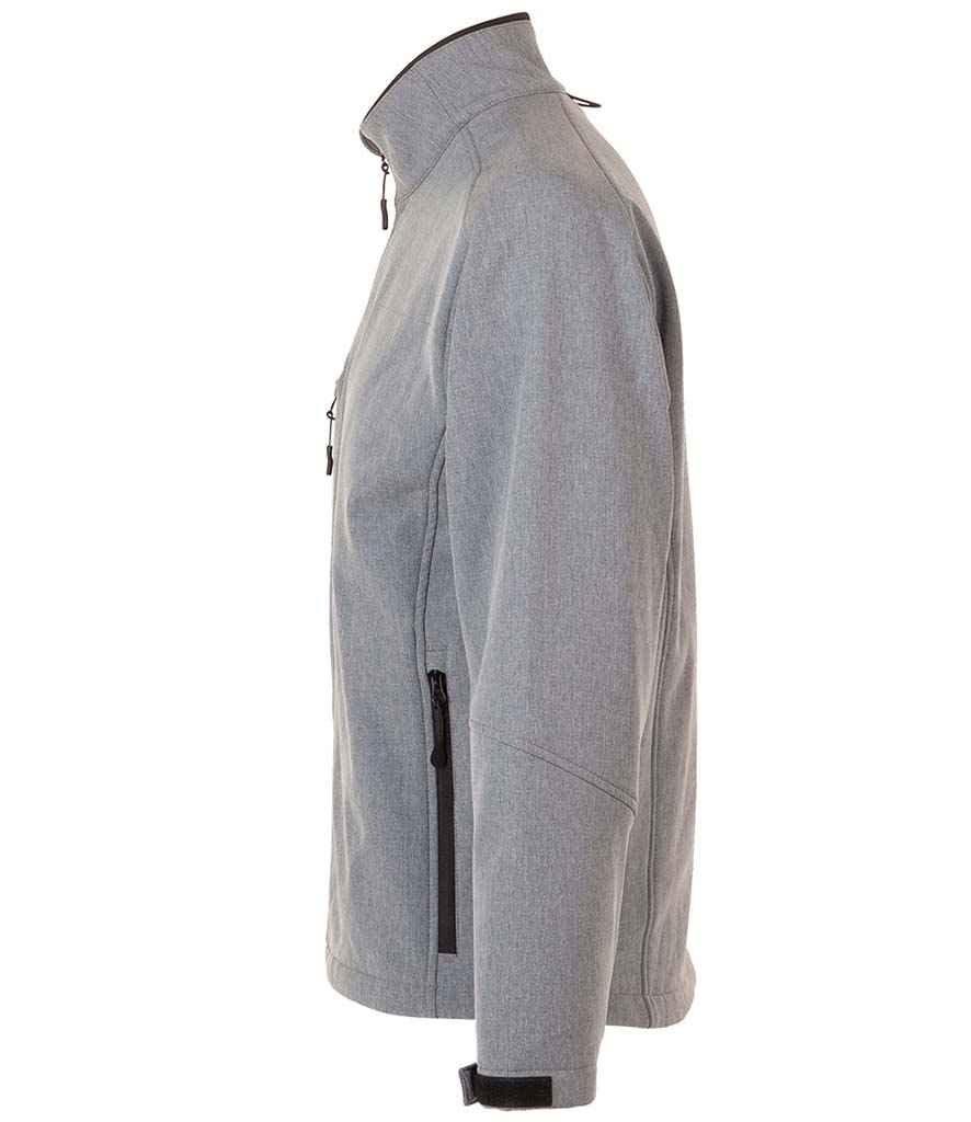 SOL'S Relax Soft Shell Jacket in Grey Marl, side view