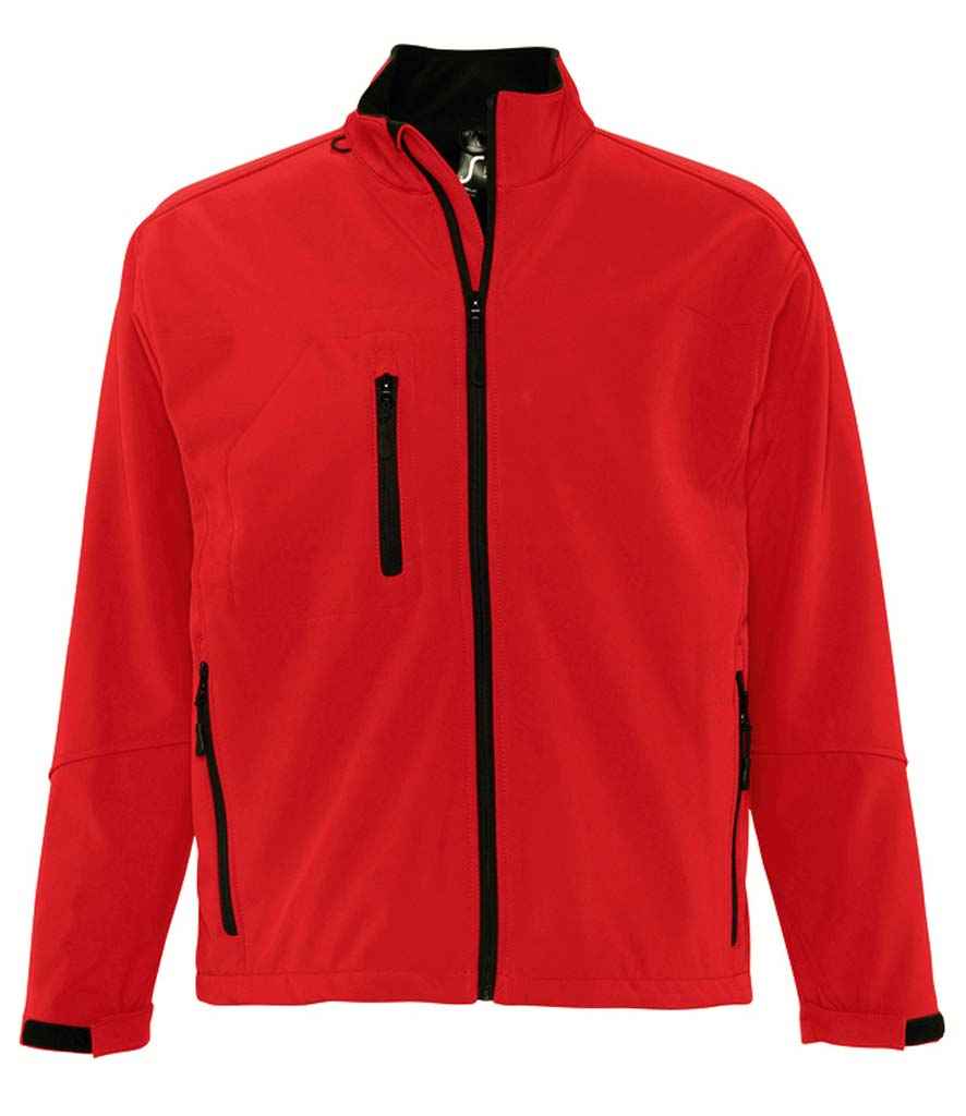 SOL'S Relax Soft Shell Jacket in Red, front view