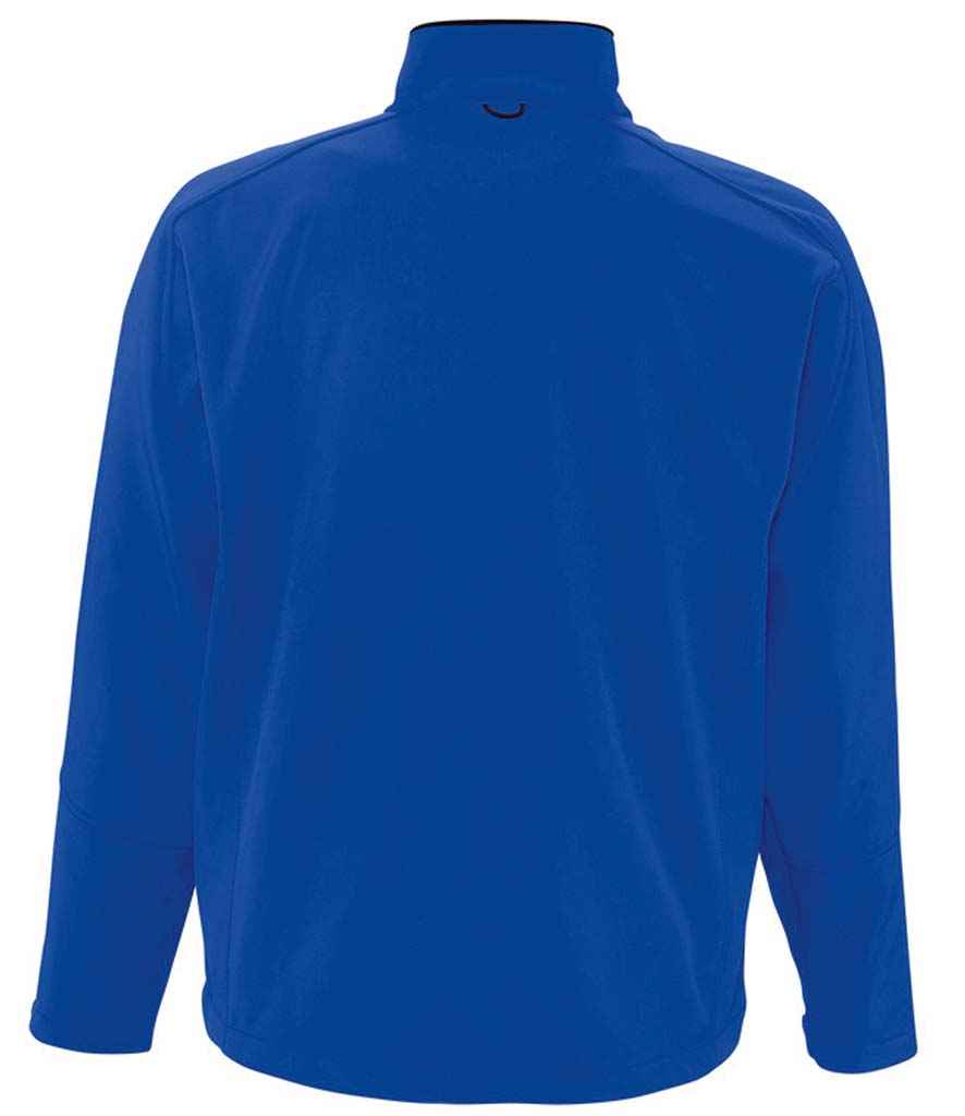SOL'S Relax Soft Shell Jacket in Royal Blue, back view