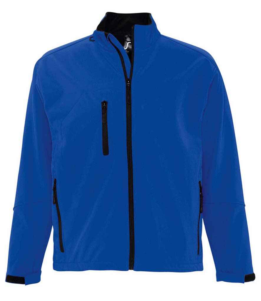 SOL'S Relax Soft Shell Jacket in Royal Blue, front view