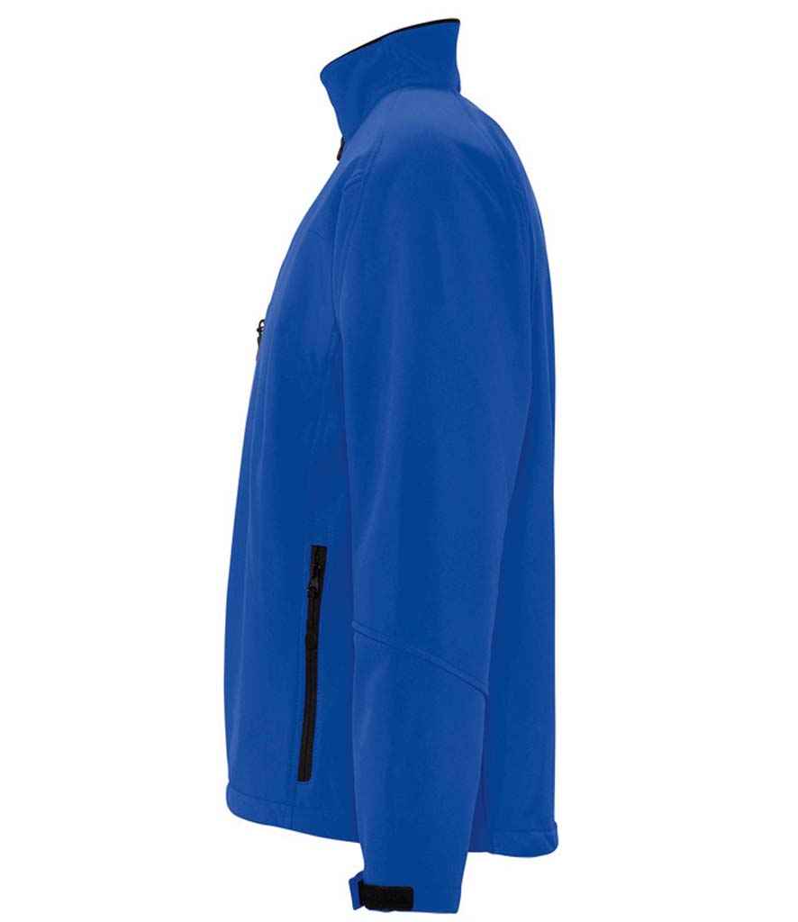 SOL'S Relax Soft Shell Jacket in Royal Blue, side view