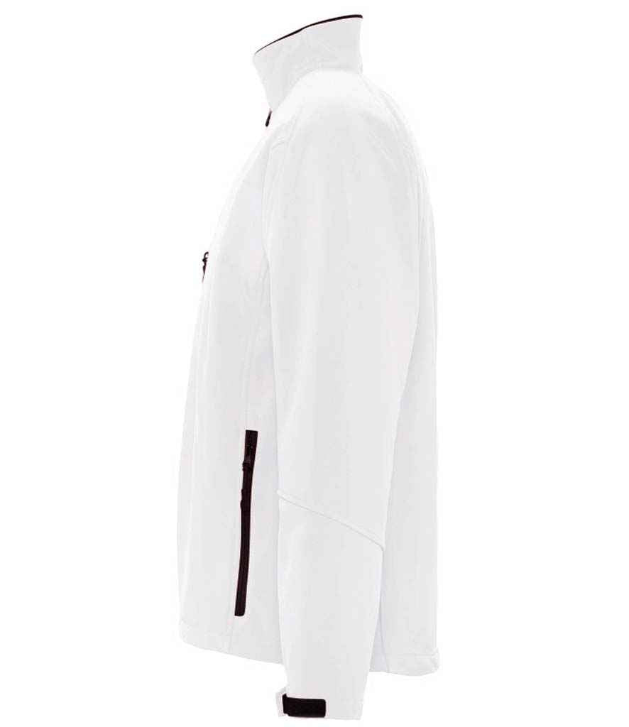 SOL'S Relax Soft Shell Jacket in White, side view