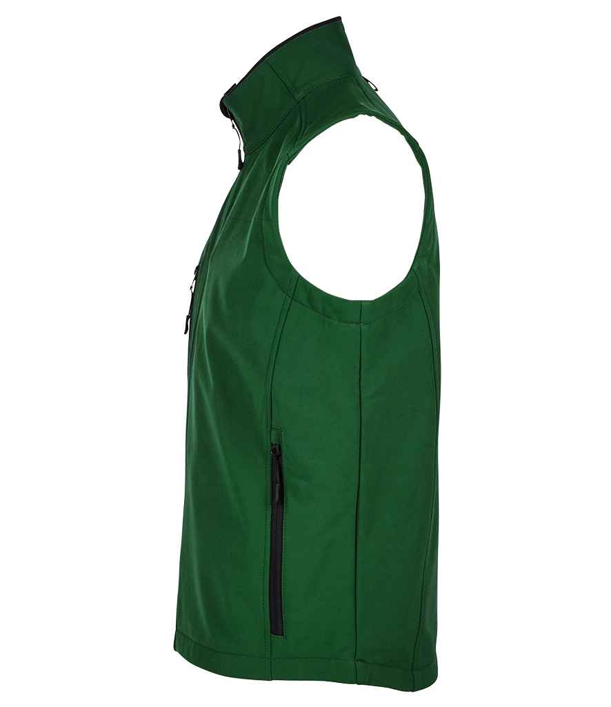 SOL'S Rallye Soft Shell Bodywarmer in Bottle Green, side view
