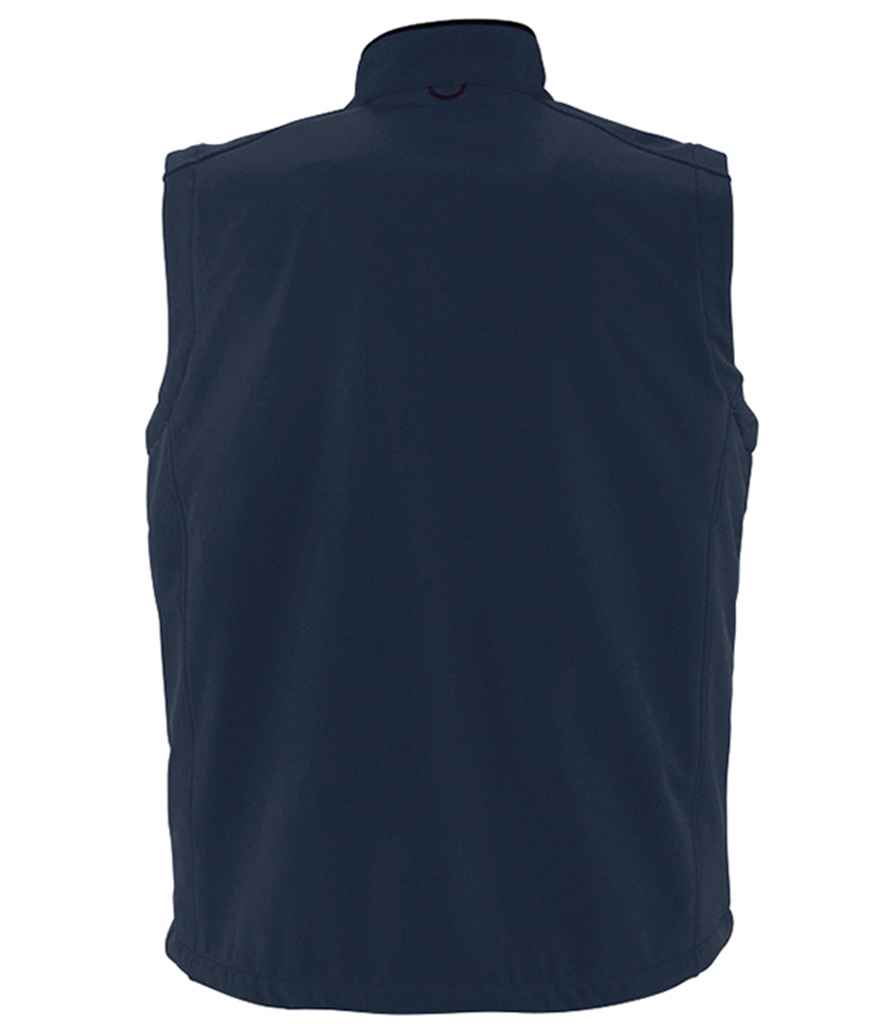 SOL'S Rallye Soft Shell Bodywarmer in French Navy, back view