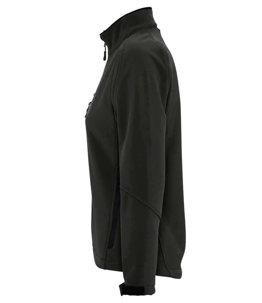 SOL'S Ladies Roxy Soft Shell Jacket in Black, side view