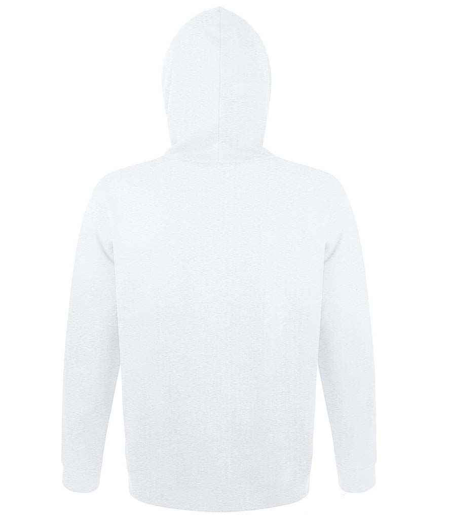SOL'S Unisex Snake Hooded Sweatshirt in Ash, back view