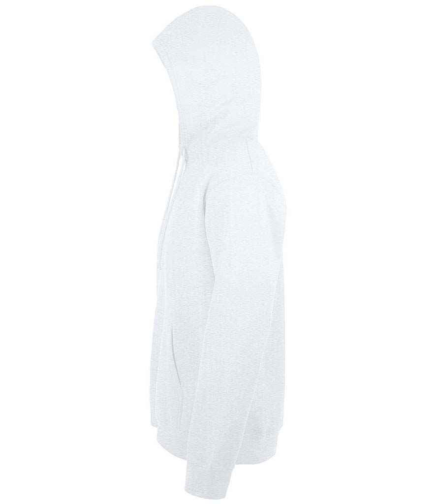 SOL'S Unisex Snake Hooded Sweatshirt in Ash, side view