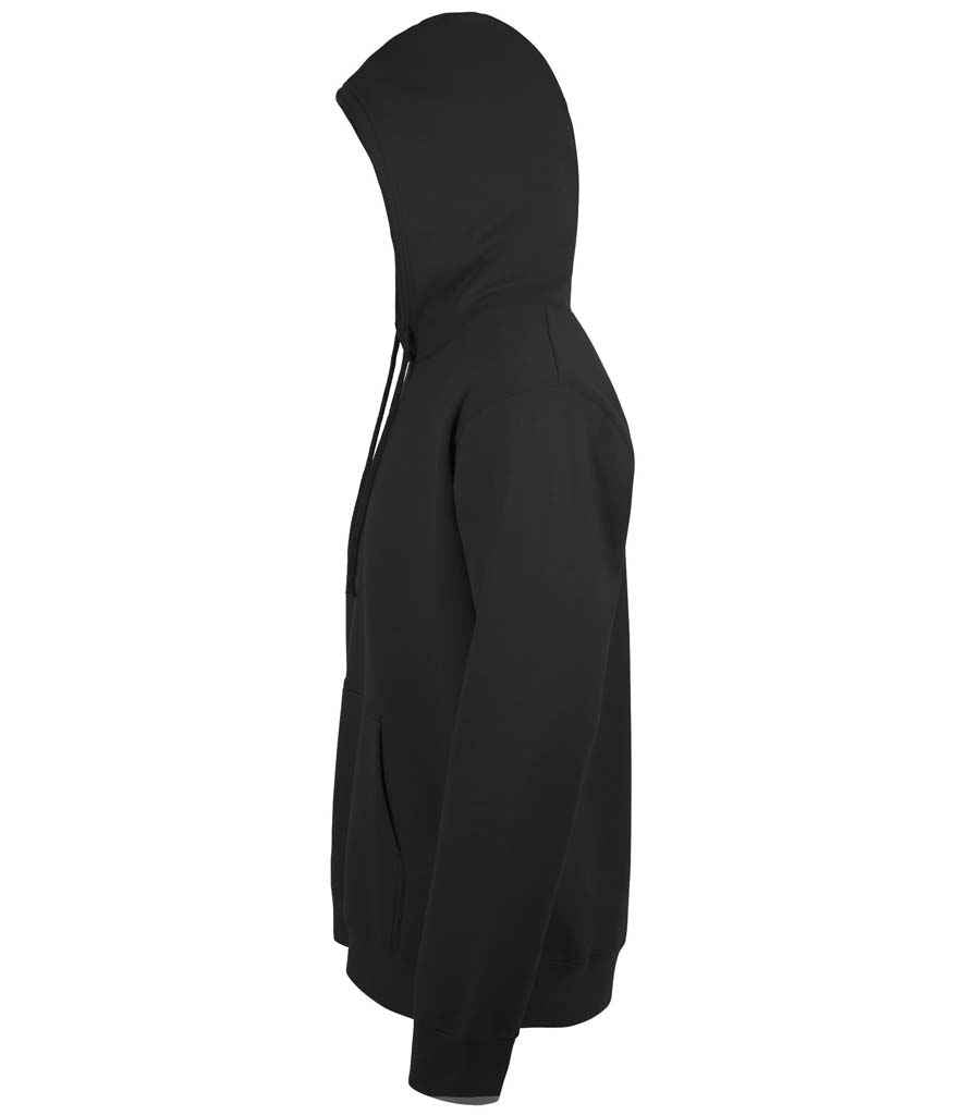 SOL'S Unisex Snake Hooded Sweatshirt in Black, side view