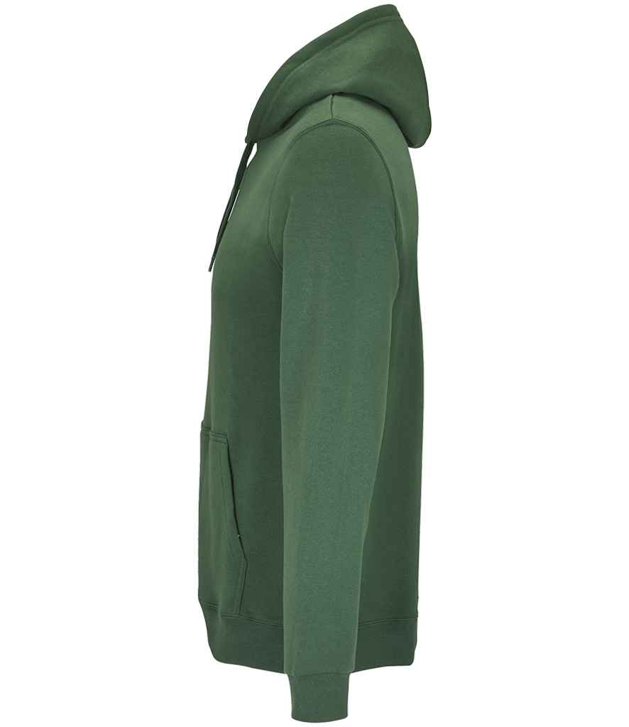 SOL'S Unisex Snake Hooded Sweatshirt in Bottle Green, side view