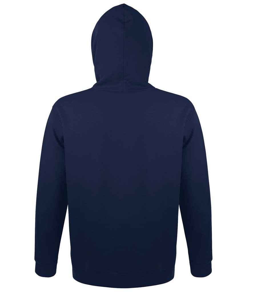 SOL'S Unisex Snake Hooded Sweatshirt in French Navy, back view