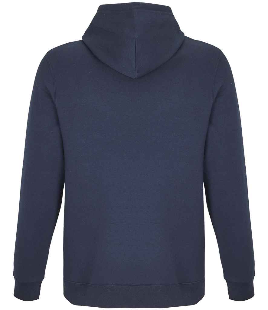 SOL'S Unisex Snake Hooded Sweatshirt in Navy, back view