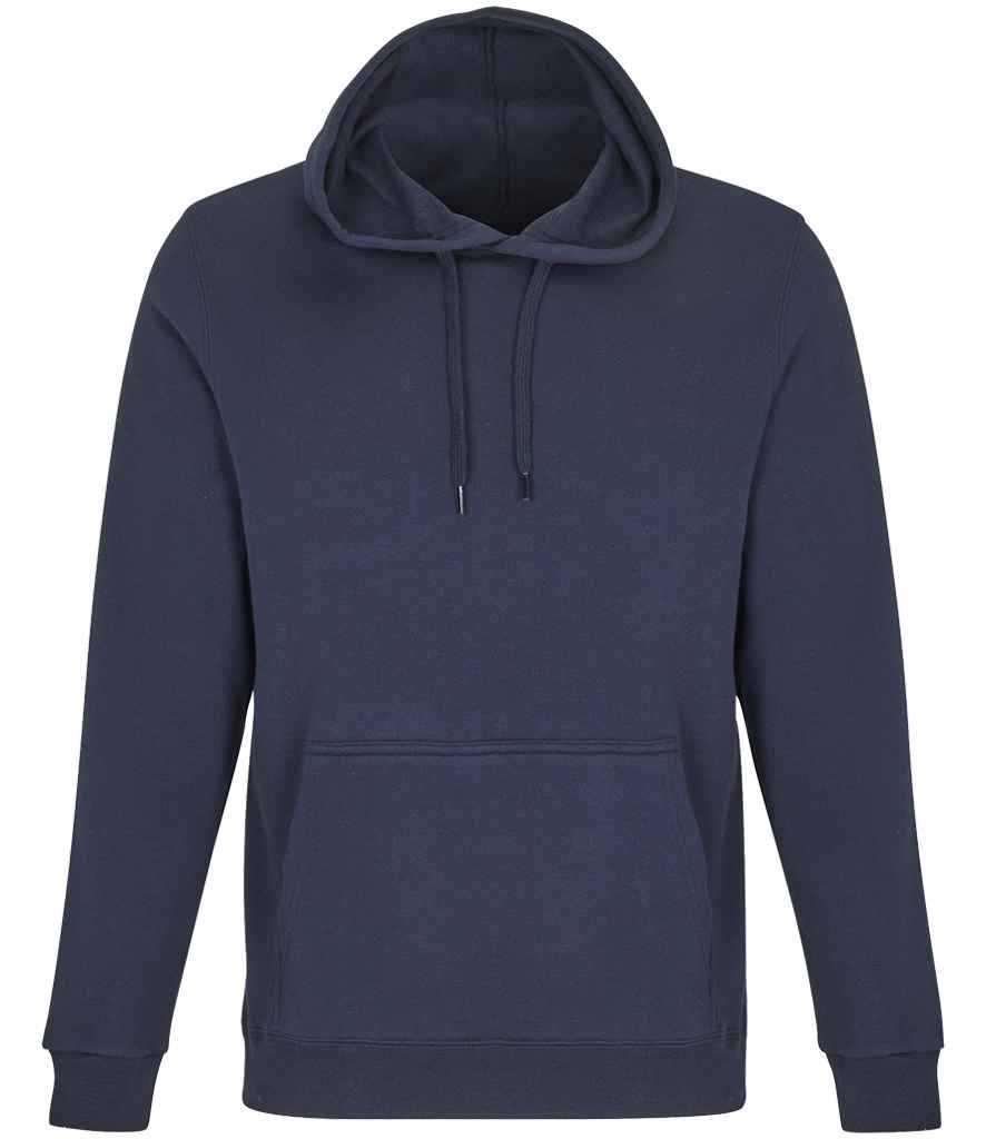 SOL'S Unisex Snake Hooded Sweatshirt in Navy, front view