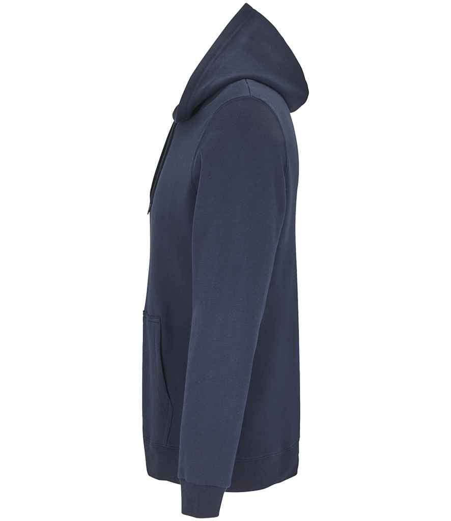SOL'S Unisex Snake Hooded Sweatshirt in Navy, side view