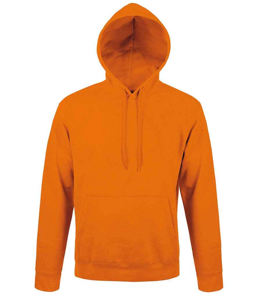 SOL'S Unisex Snake Hooded Sweatshirt in Orange, front view