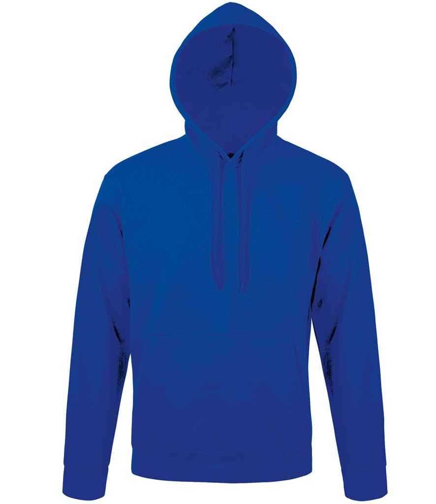 SOL'S Unisex Snake Hooded Sweatshirt in Royal Blue, front view