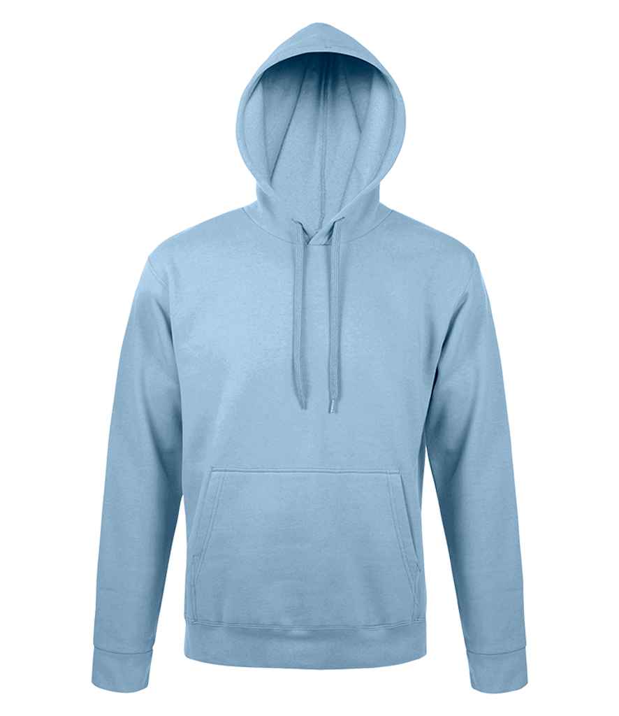 SOL'S Unisex Snake Hooded Sweatshirt in Sky Blue, front view