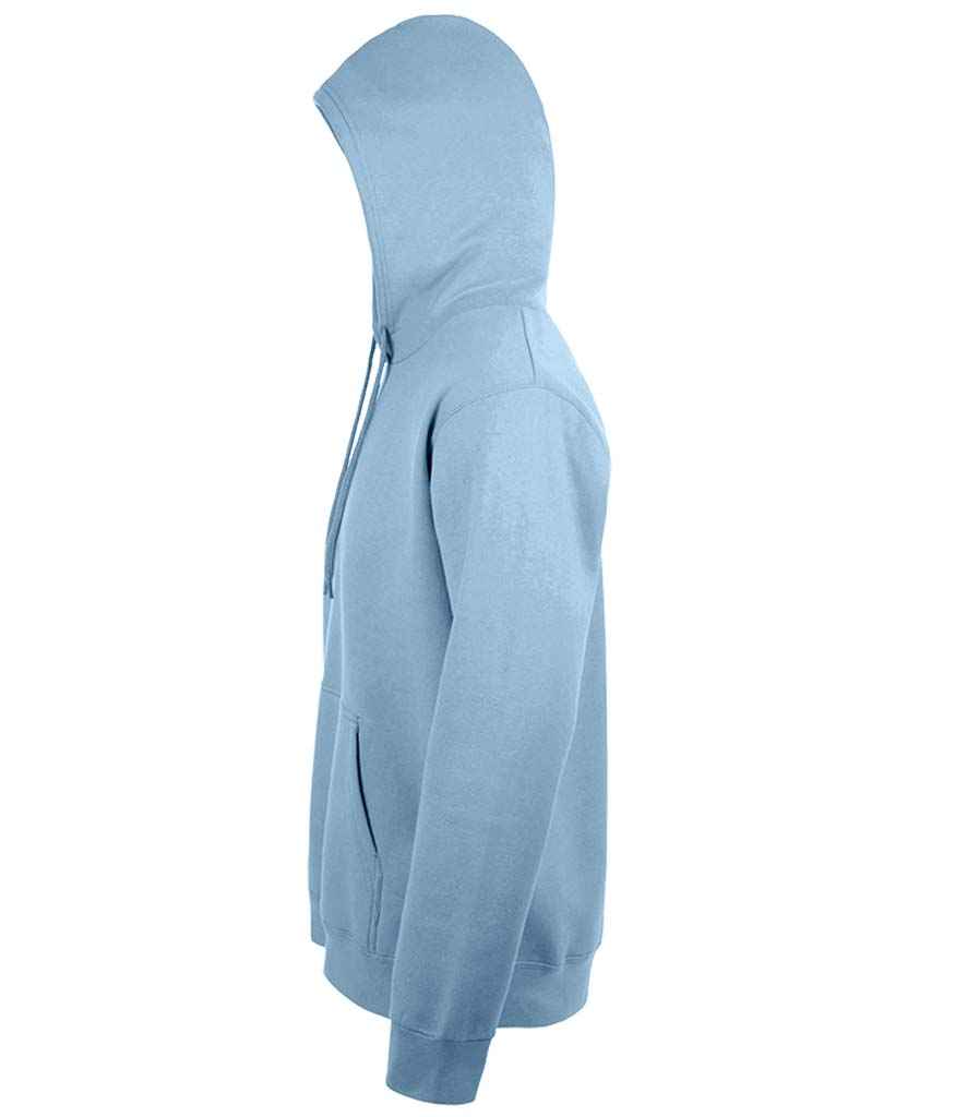SOL'S Unisex Snake Hooded Sweatshirt in Sky Blue, side view