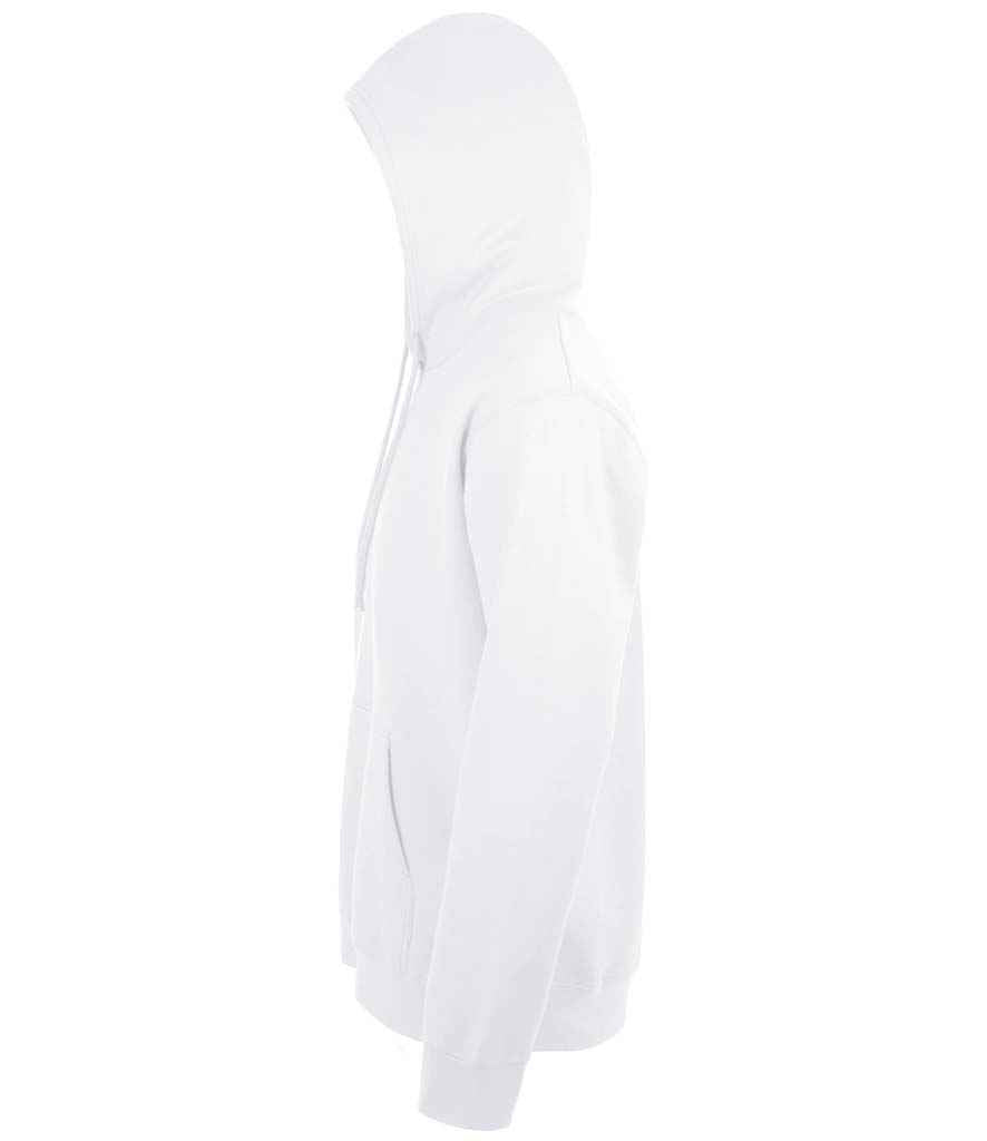 SOL'S Unisex Snake Hooded Sweatshirt in White, side view