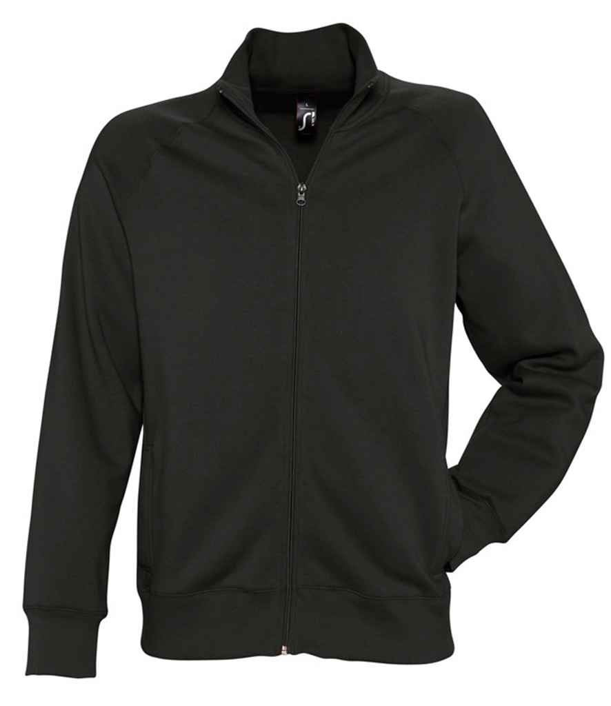 SOL'S Sundae Sweat Jacket in Black, front view