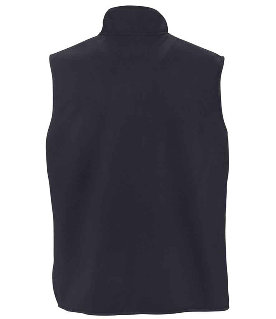 SOL'S Unisex Norway Fleece Bodywarmer in Charcoal, back view