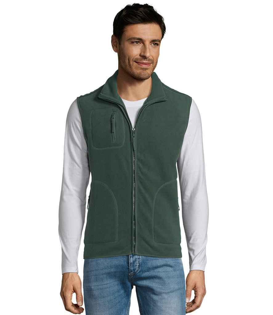 SOL'S Unisex Norway Fleece Bodywarmer in Green