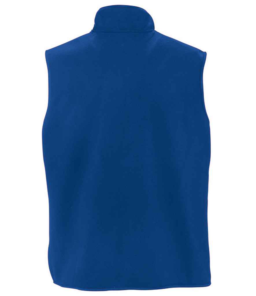 SOL'S Unisex Norway Fleece Bodywarmer in Royal Blue, back view