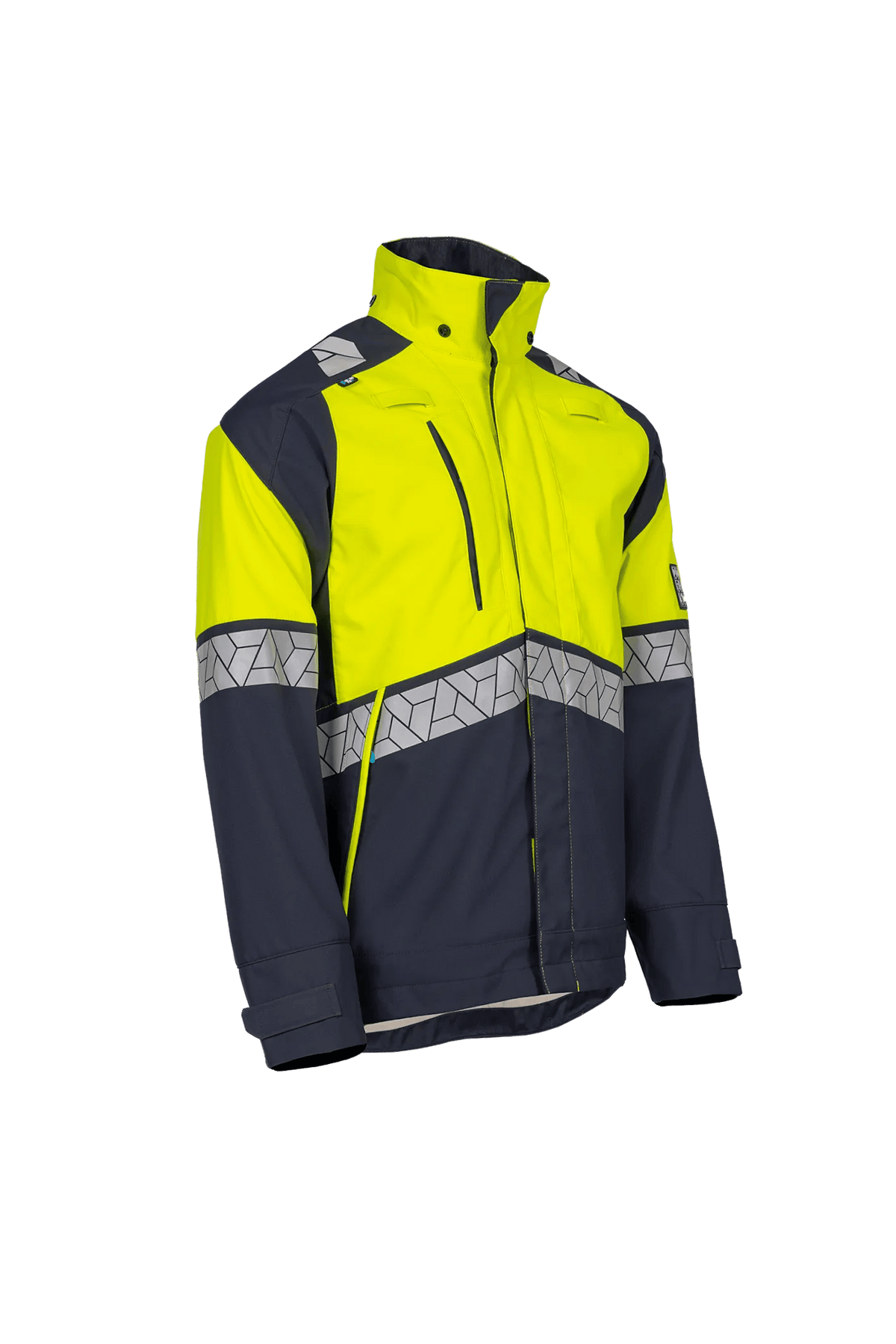 Sioen PRO Pagonis in Navy blue/High-vis yellow, side view