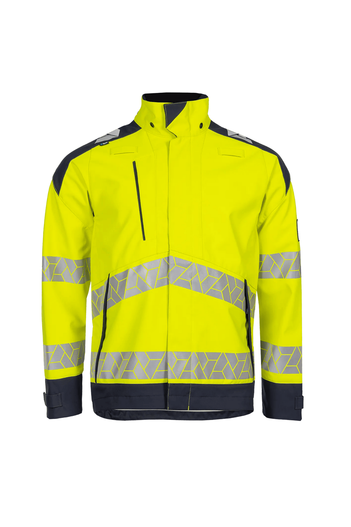 Sioen PRO Pinton in High-vis yellow/Navy blue, front view