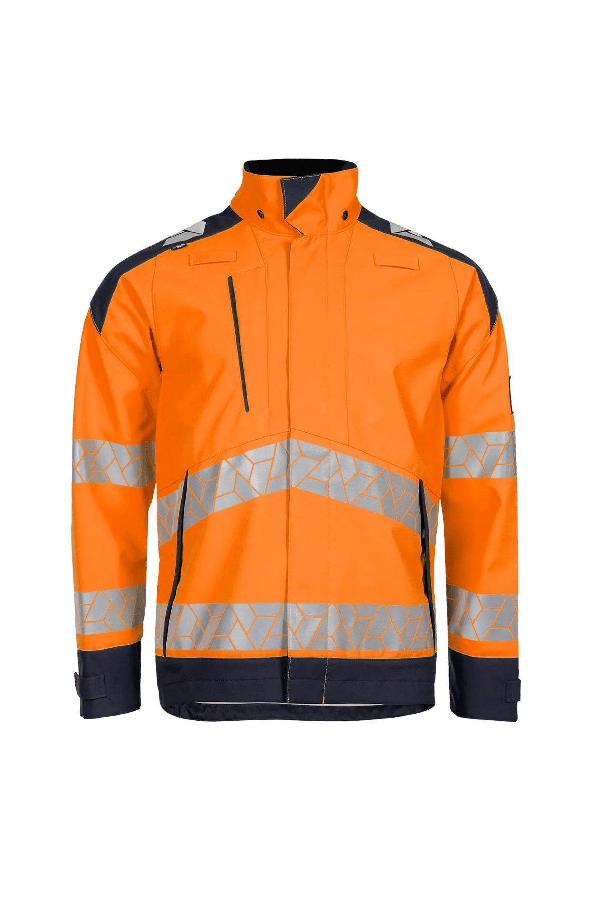 Sioen PRO Pinton in High-vis orange/Navy blue, front view